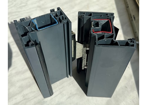 цветной профиль Kommerling 76 темно-серый