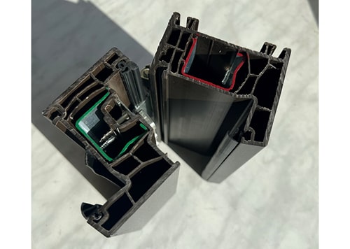 цветной профиль Kommerling 76 темно-коричневый